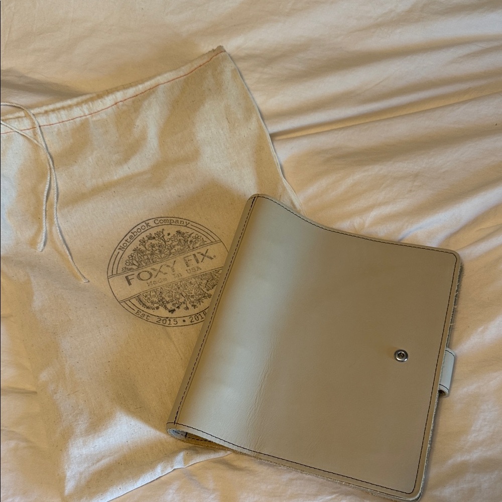 Fox Fix Leather Planner Cover  - A5 rings